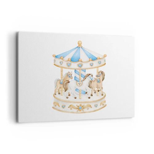 Canvastavla - Bild på duk - En ljuvlig barndom - 100x70 cm