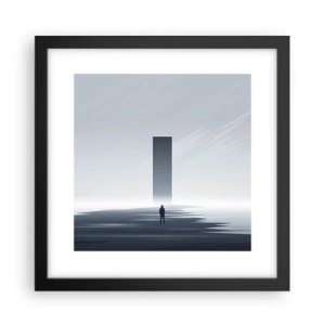 Affisch i svart ram - Möjlighet eller hot? - 30x30 cm