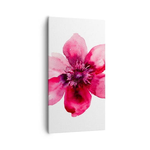 Canvastavla - Bild på duk - Doftande karminkyss - 55x100 cm