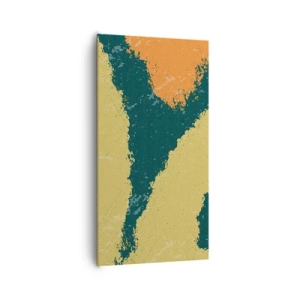 Canvastavla - Bild på duk - Abstraktion - i slow motion - 65x120 cm