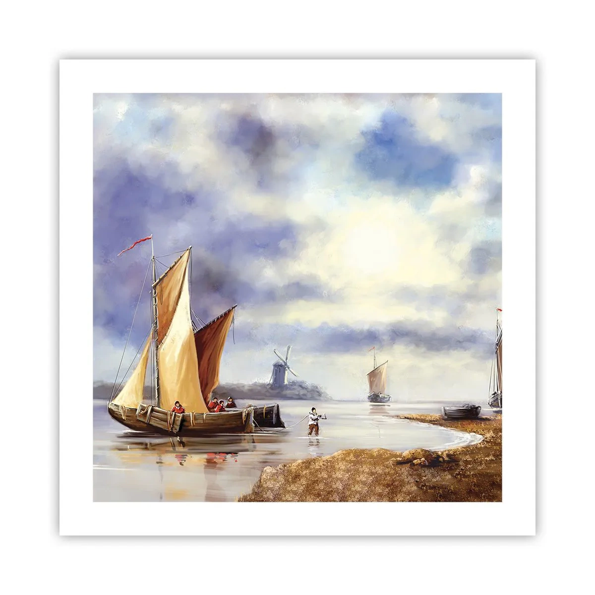 Affisch - Seglarnas hemkomst - 50x50 cm