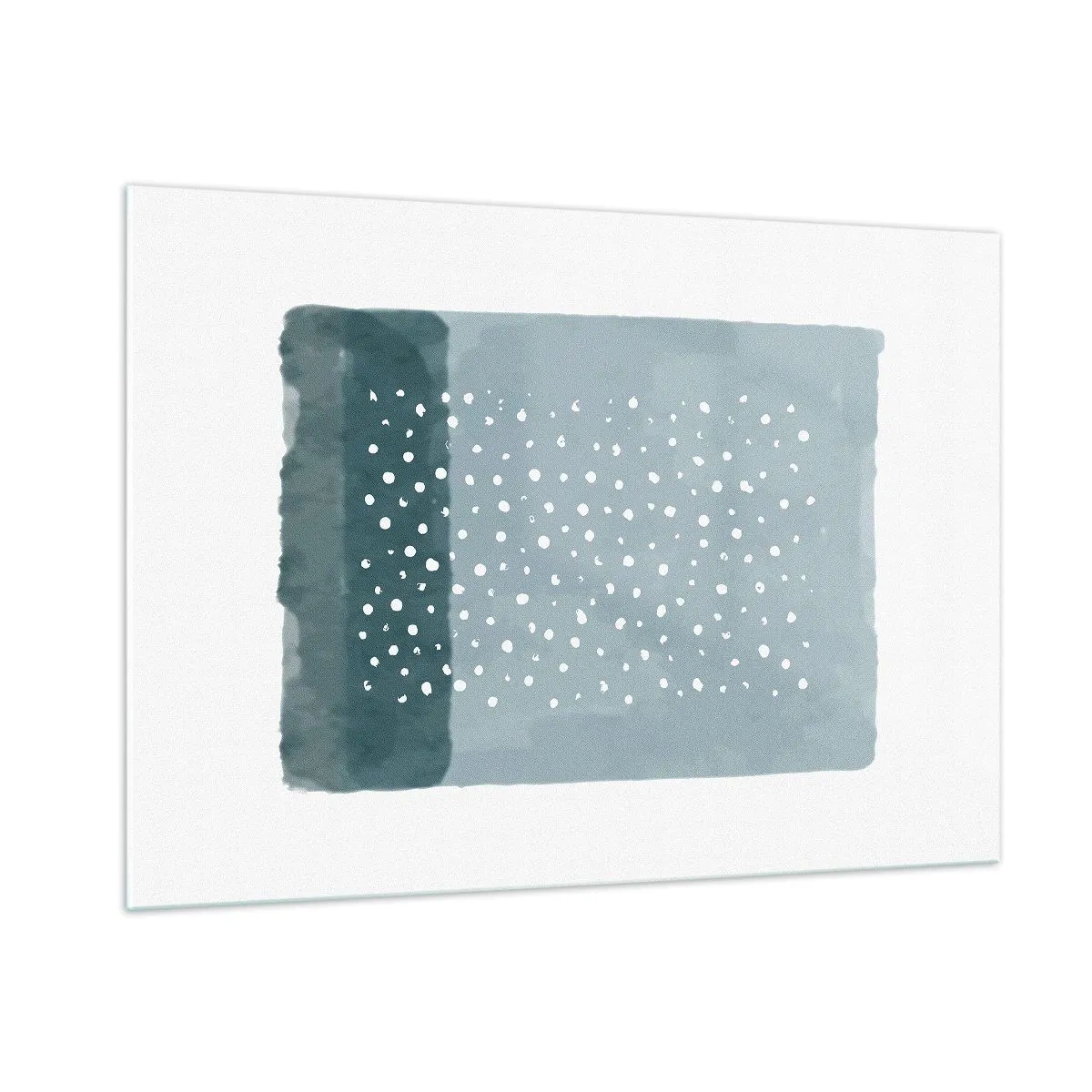 Glastavla - Bild på glas - Uppstådda ur det blåa - 100x70 cm