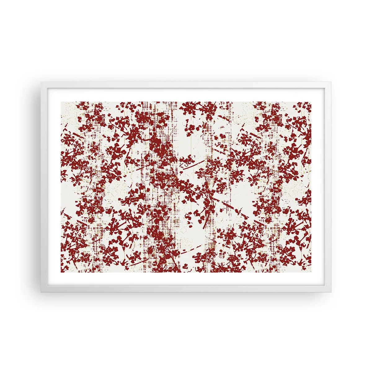 Affisch i vit ram - Som en gammal percale - 70x50 cm