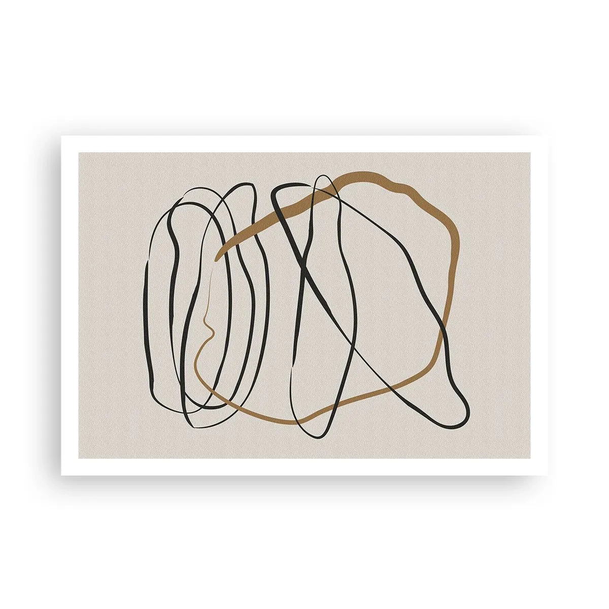 Affisch - Komposition: besittande dans - 100x70 cm