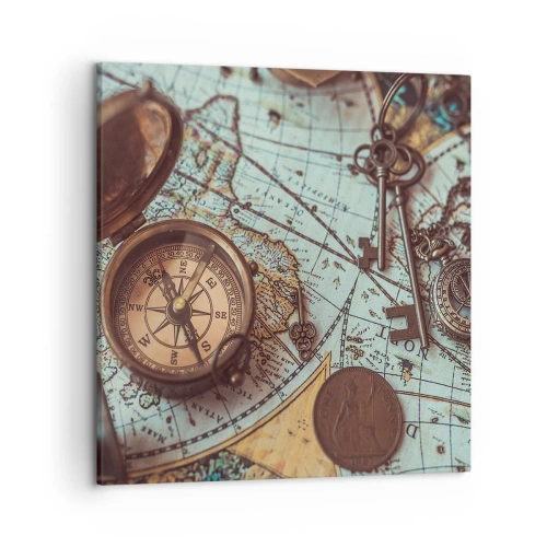 Canvastavla - Bild på duk - För äventyrare - 50x50 cm