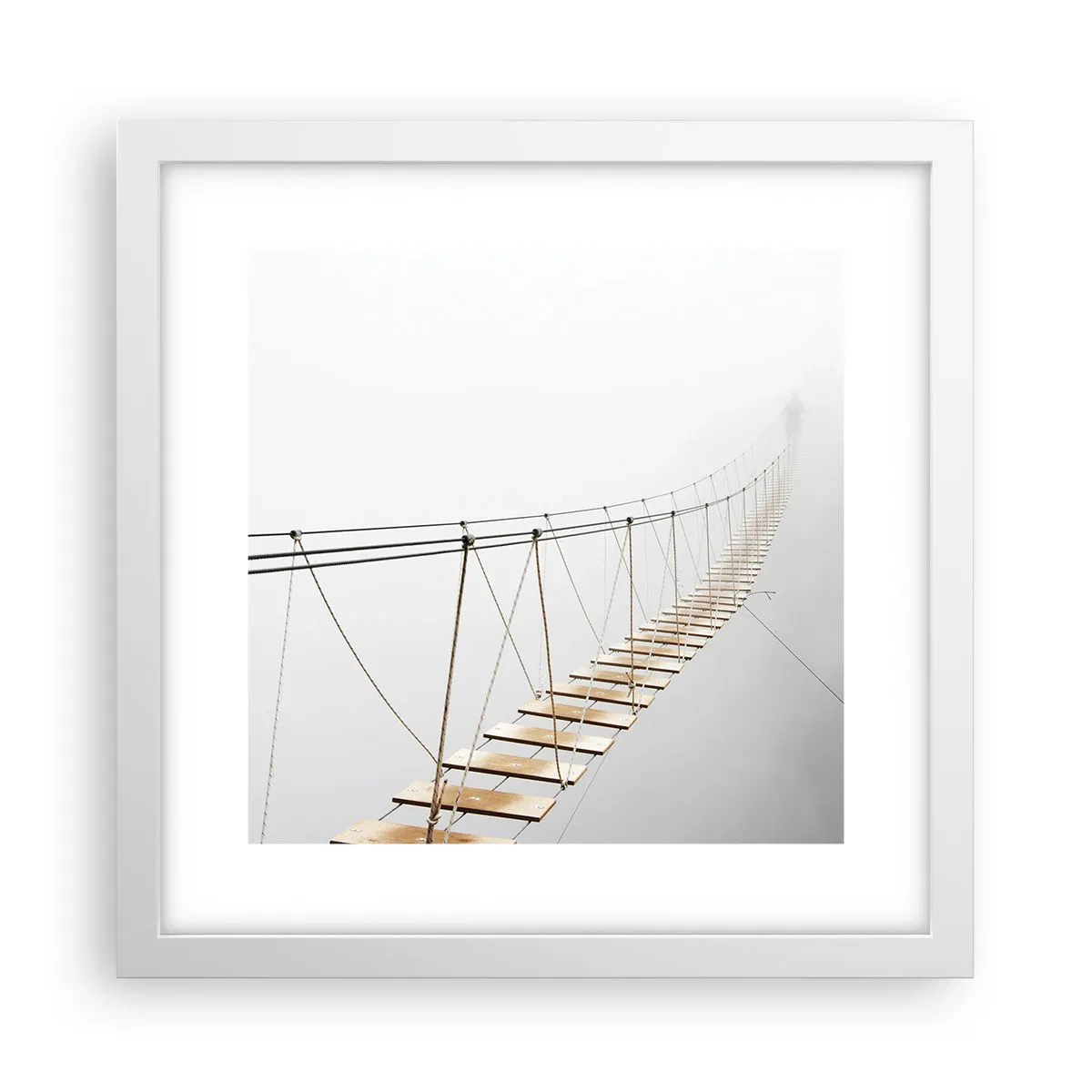 Affisch i vit ram - Vart leder den dig? - 30x30 cm