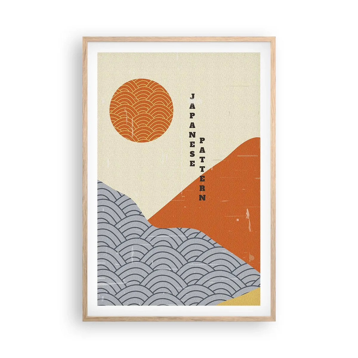 Affisch i ram av ljusek - I den japanska andan - 61x91 cm