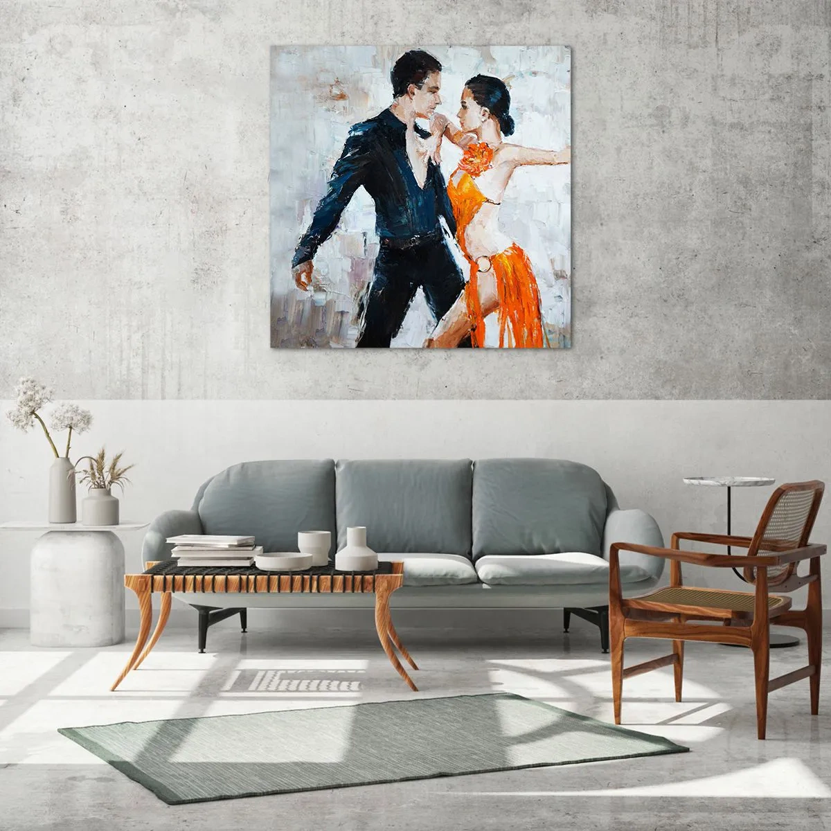 Glastavla - Bild på glas - Dirty dancing - 30x30 cm