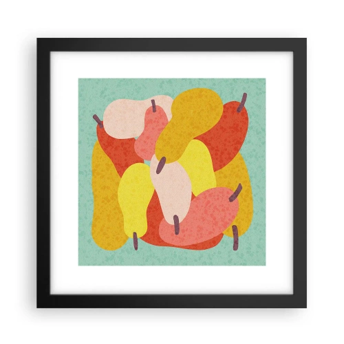 Affisch i svart ram - Smaka på sommarsolen - 30x30 cm