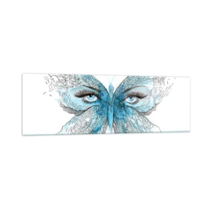 Glastavla - Bild på glas - Fjärilögon - 160x50 cm