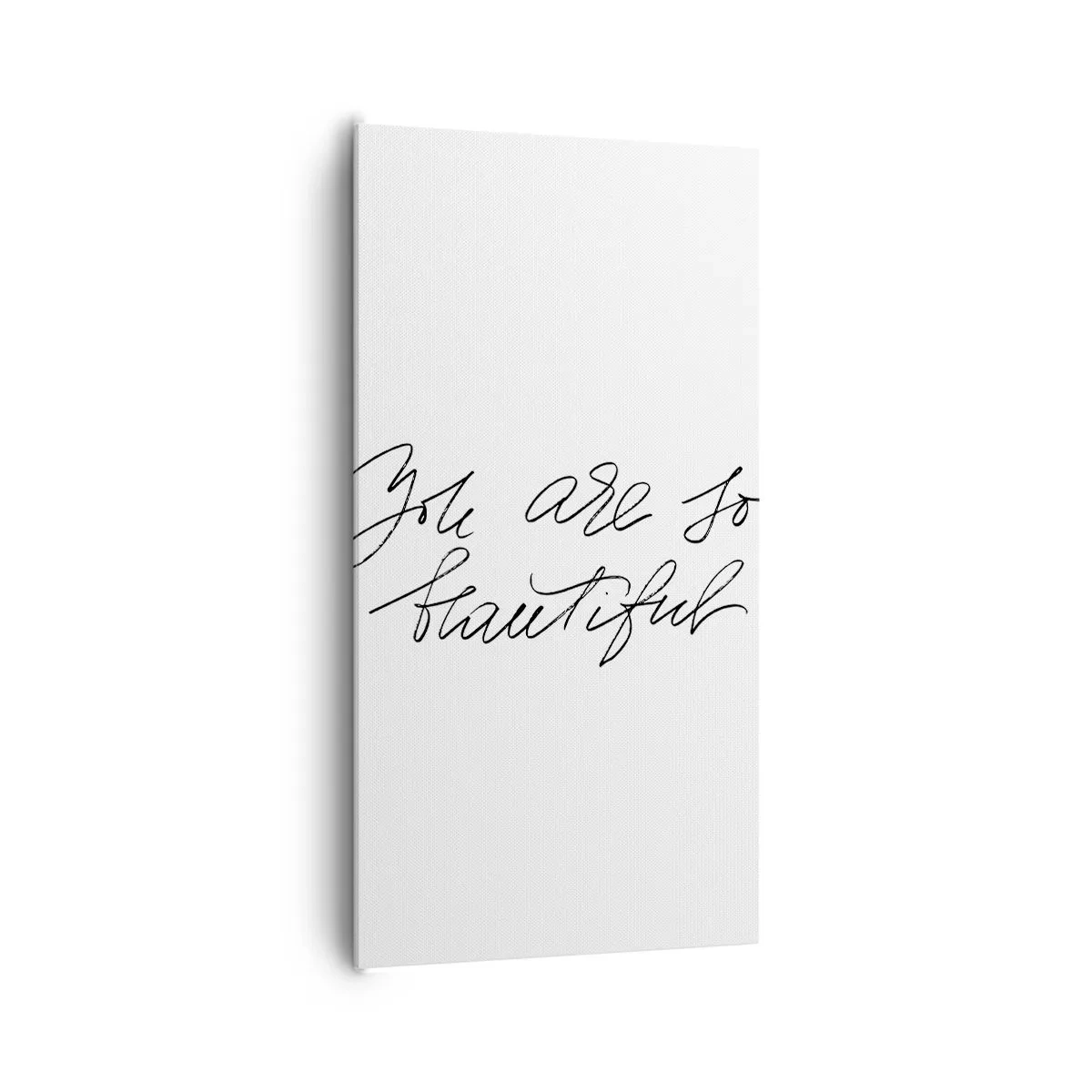 Canvastavla - Bild på duk - Verkligen, tro mig... - 65x120 cm