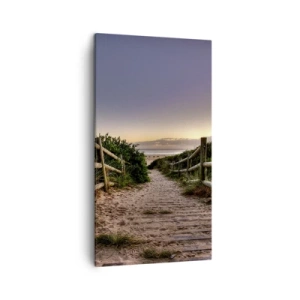 Canvastavla - Bild på duk - Målet är synligt - 45x80 cm