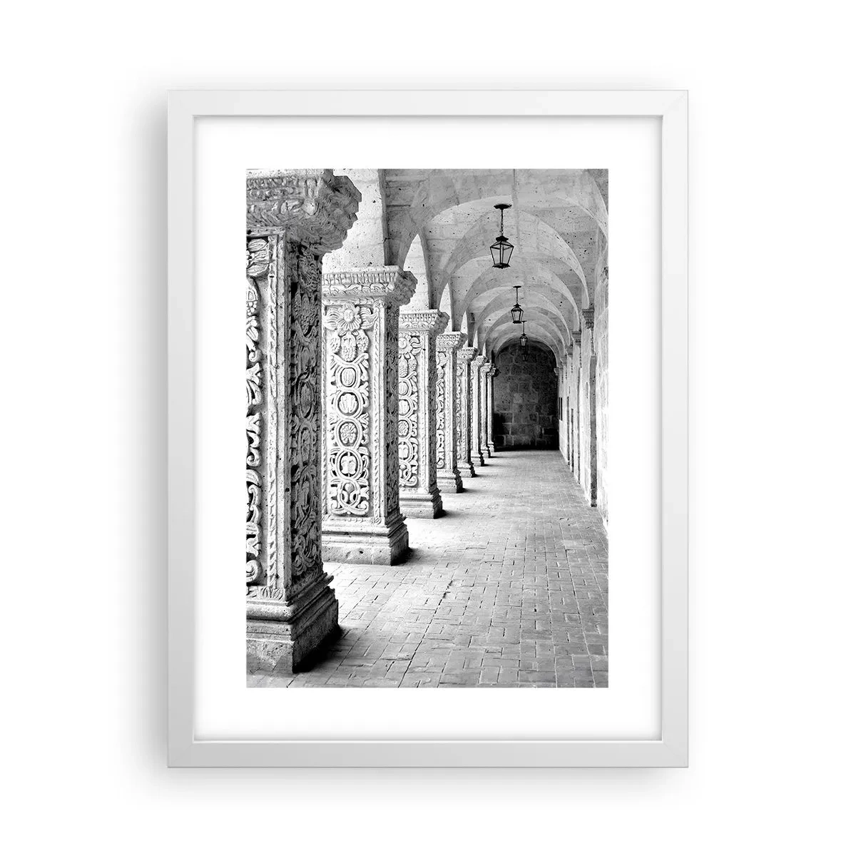 Affisch i vit ram - Och vart tar det vägen? - 30x40 cm