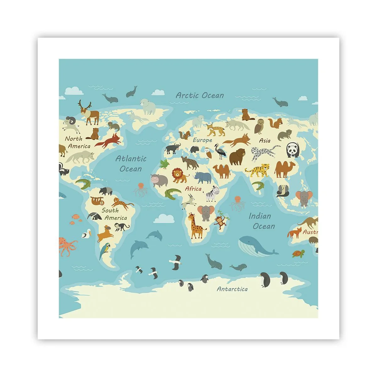 Affisch - Goda grannar - 50x50 cm