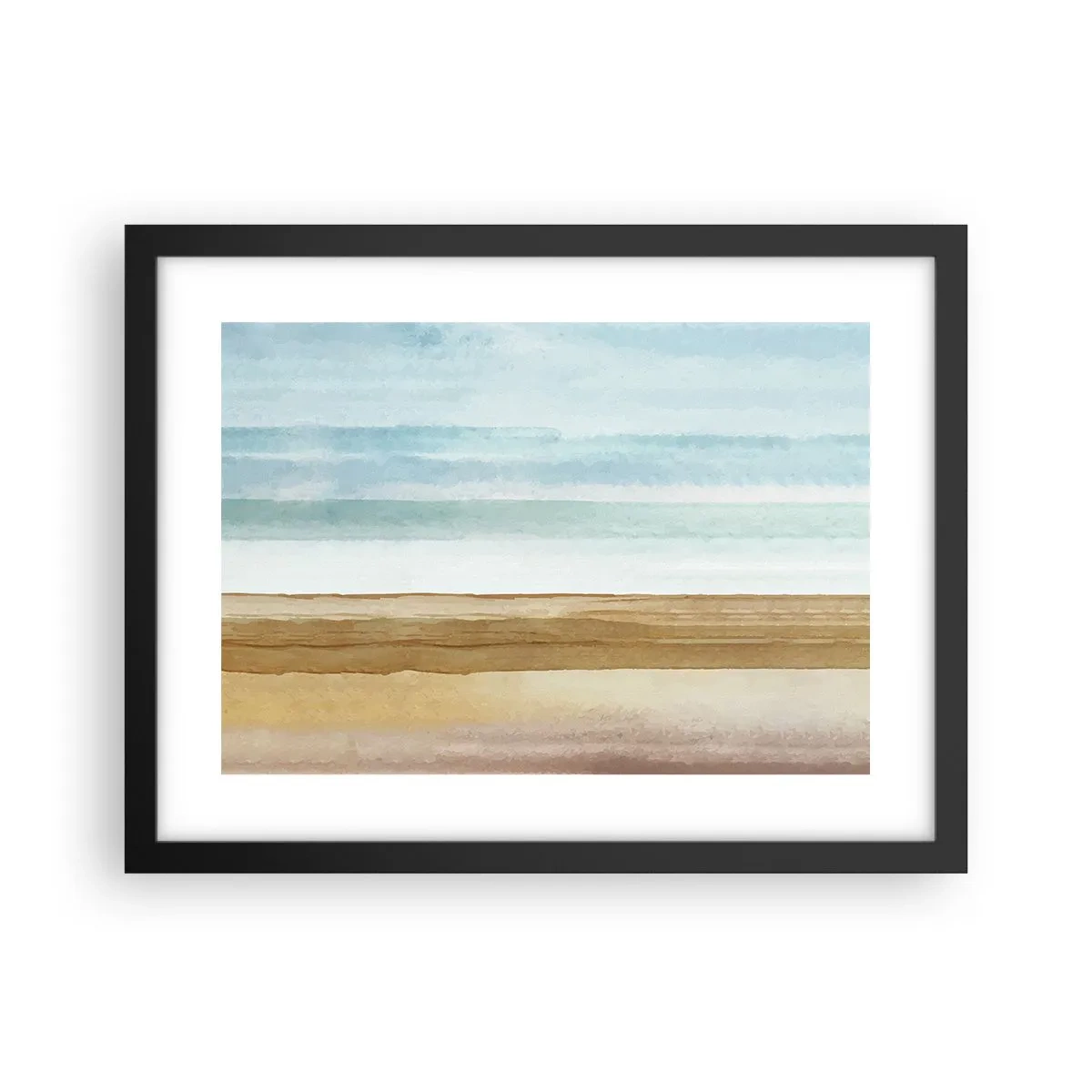 Affisch i svart ram - Svalkande - 40x30 cm