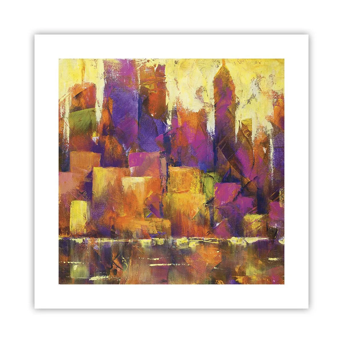 Affisch - Metropolis komposition - 40x40 cm