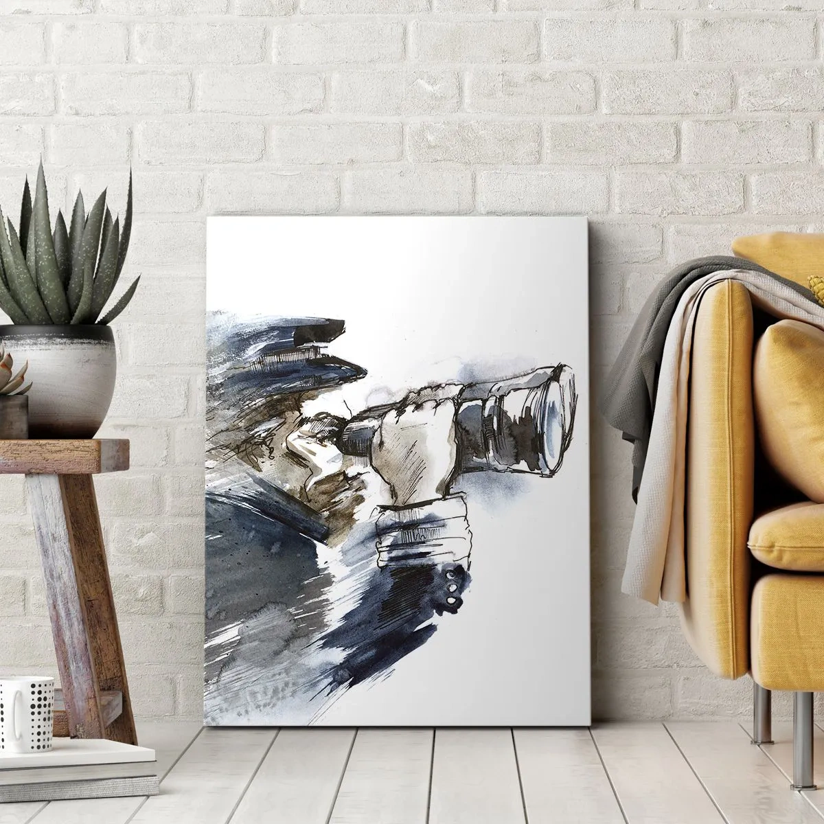 Canvastavla - Bild på duk - Tio i Beauforts skala - 45x80 cm