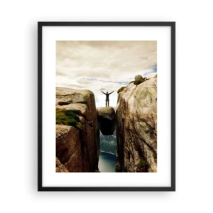 Affisch i svart ram - Hur jag mår?! - 40x50 cm