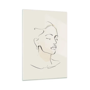 Glastavla - Bild på glas - Säkra drag - 50x70 cm