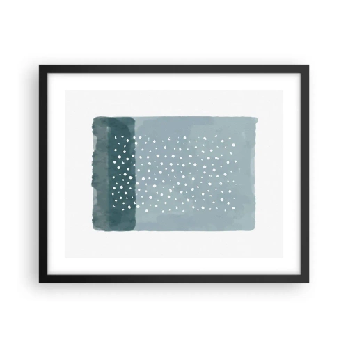 Affisch i svart ram - Uppstådda ur det blåa - 50x40 cm