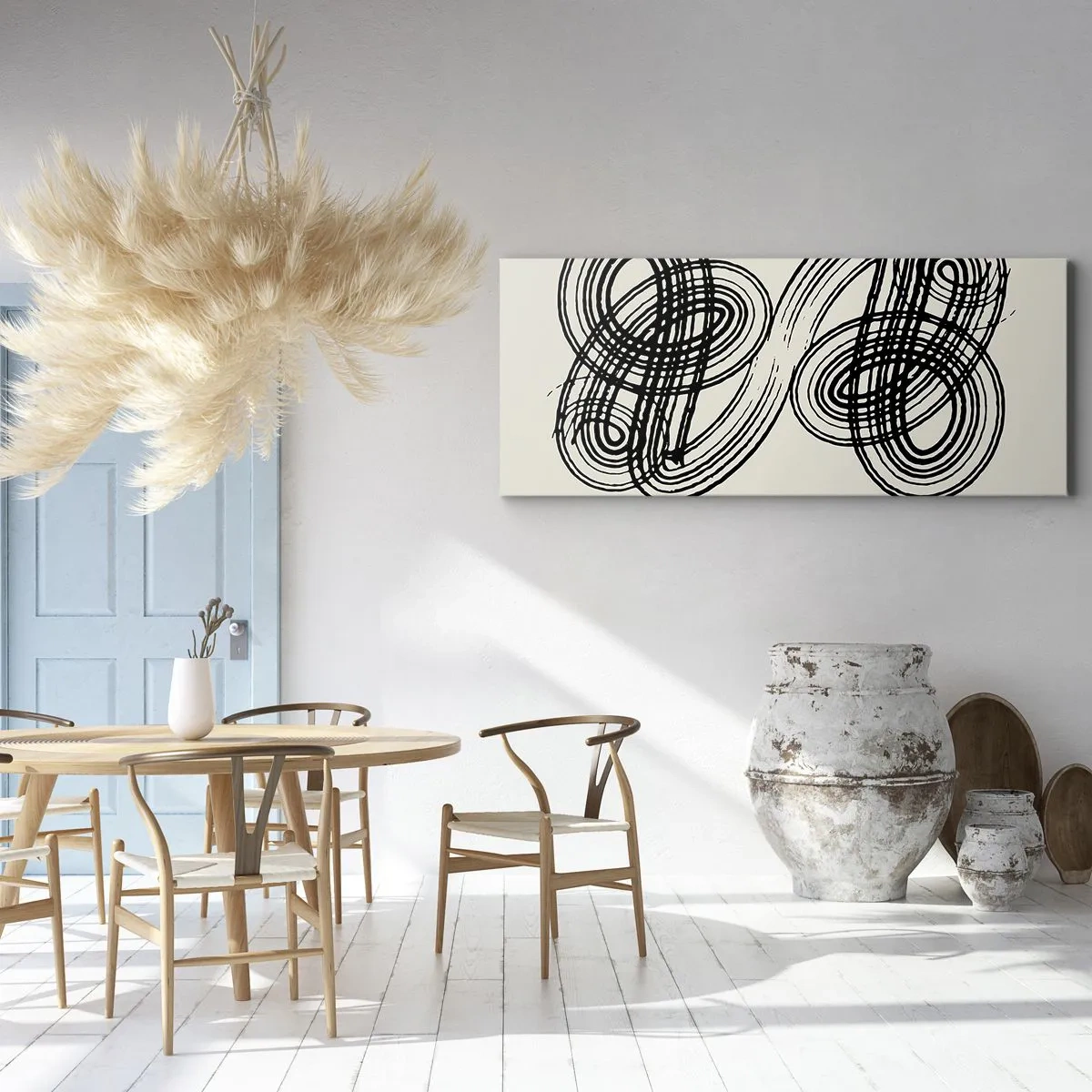 Canvastavla - Bild på duk - Det kom ut spontant - 140x50 cm