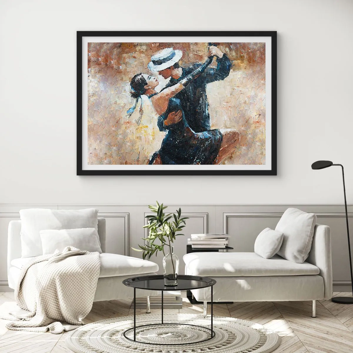 Affisch i svart ram - A la Rudolf Valentino - 91x61 cm
