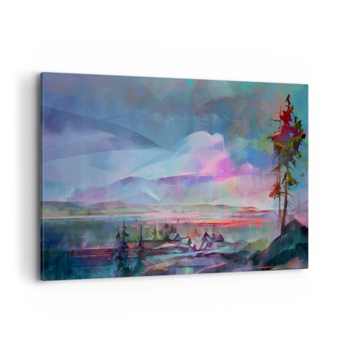 Canvastavla - Bild på duk - Under en vänlig himmel - 120x80 cm