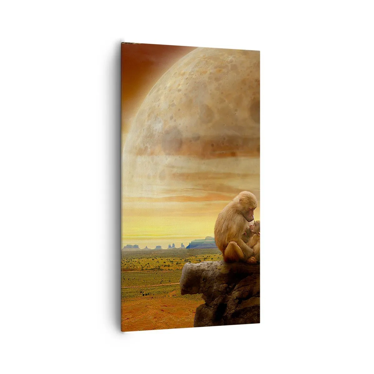 Canvastavla - Bild på duk - Samma kärlek överallt - 65x120 cm