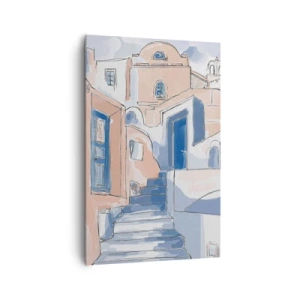 Canvastavla - Bild på duk - Exotisk stad - 80x120 cm