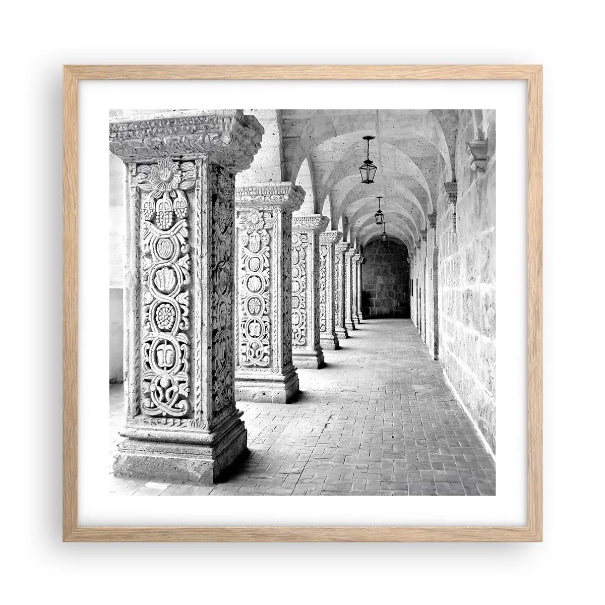 Affisch i ram av ljusek - Och vart tar det vägen? - 50x50 cm