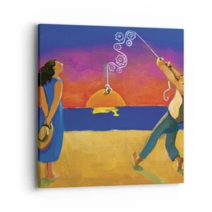 Canvastavla - Bild på duk - Mer än en stjärna från himlen - 40x40 cm