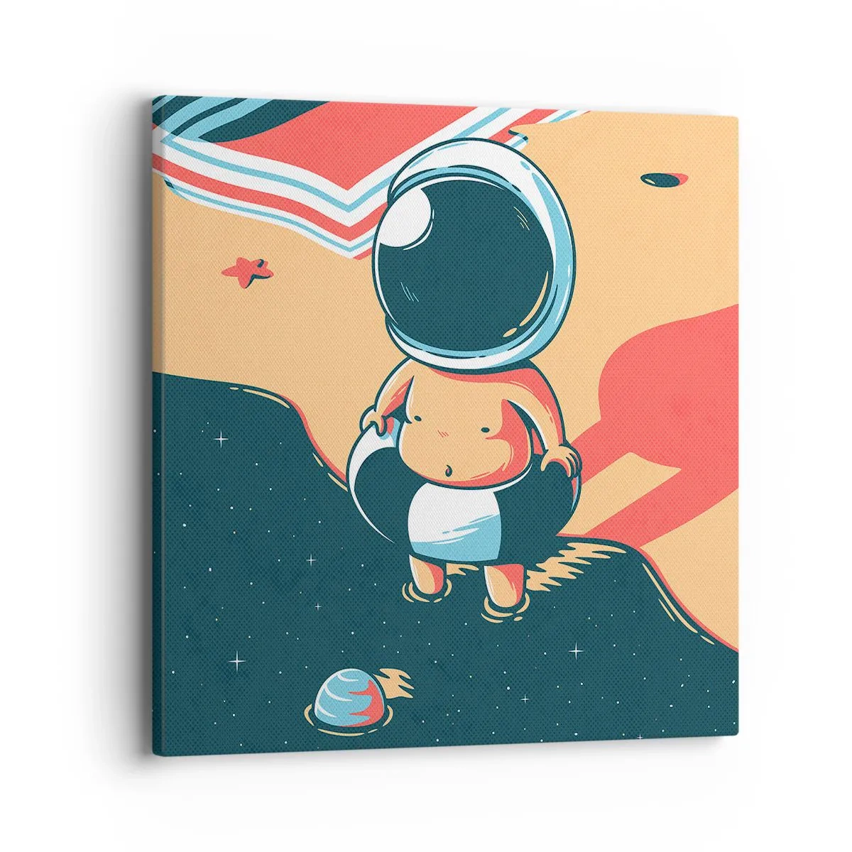 Canvastavla - Bild på duk - Ur ett annat perspektiv - 40x40 cm