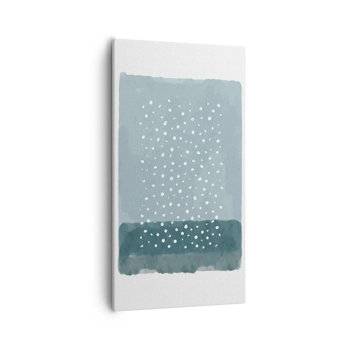 Canvastavla - Bild på duk - Uppstådda ur det blåa - 55x100 cm