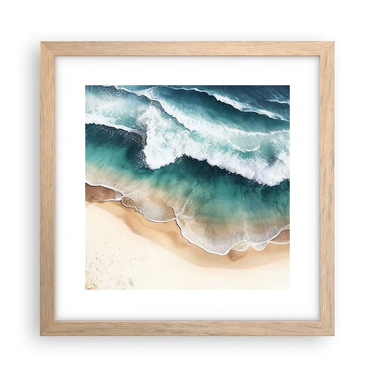 Affisch i ram av ljusek - Ett evigt möte - 30x30 cm