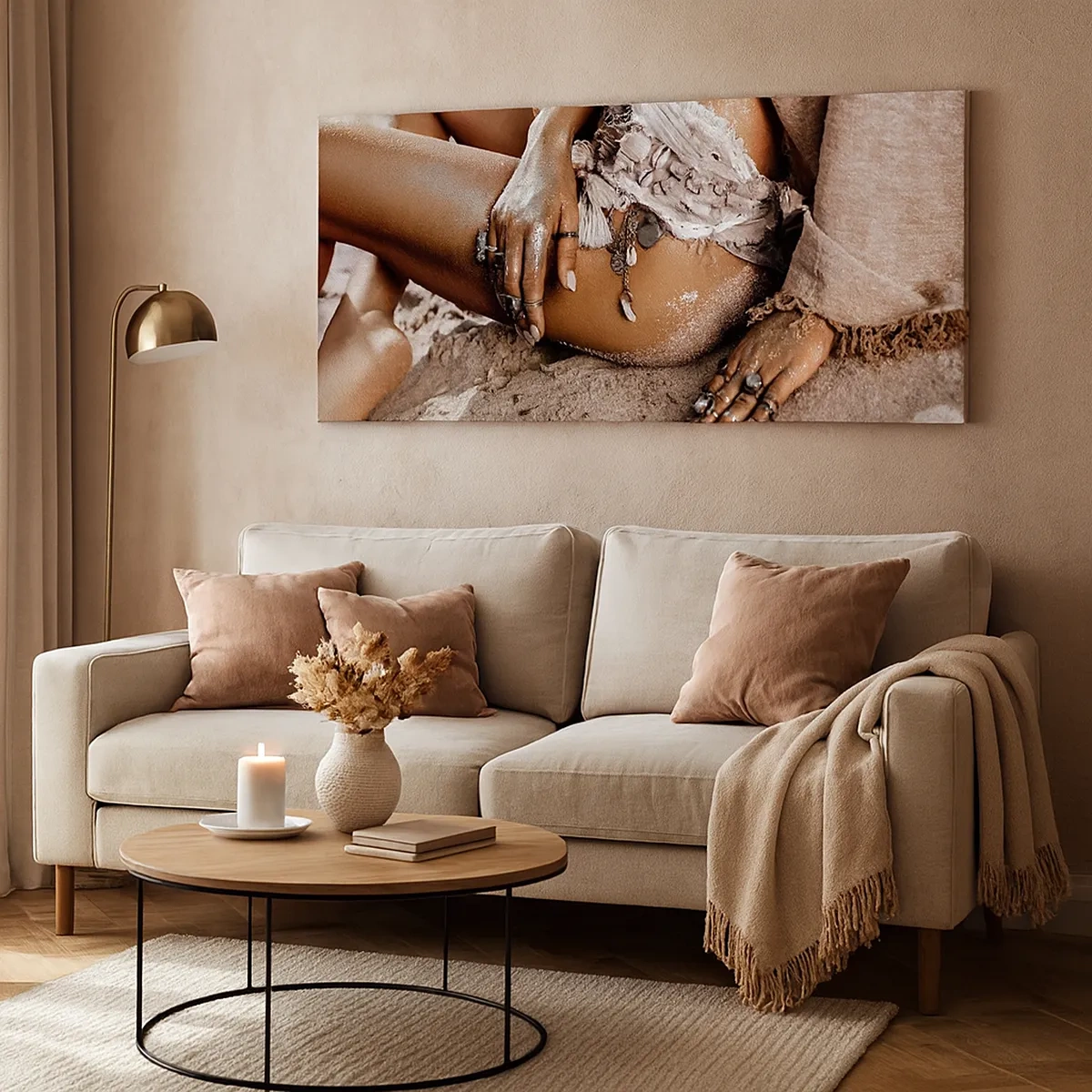 Canvastavla - Bild på duk - Utkastad av vågorna? - 30x30 cm