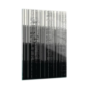 Glastavla - Bild på glas - Vågor och vibrationer - 50x70 cm