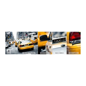 Fototapet Prov Standard Eco - Endast i denna stad - Stad, New York, Taxi - 100x30 cm