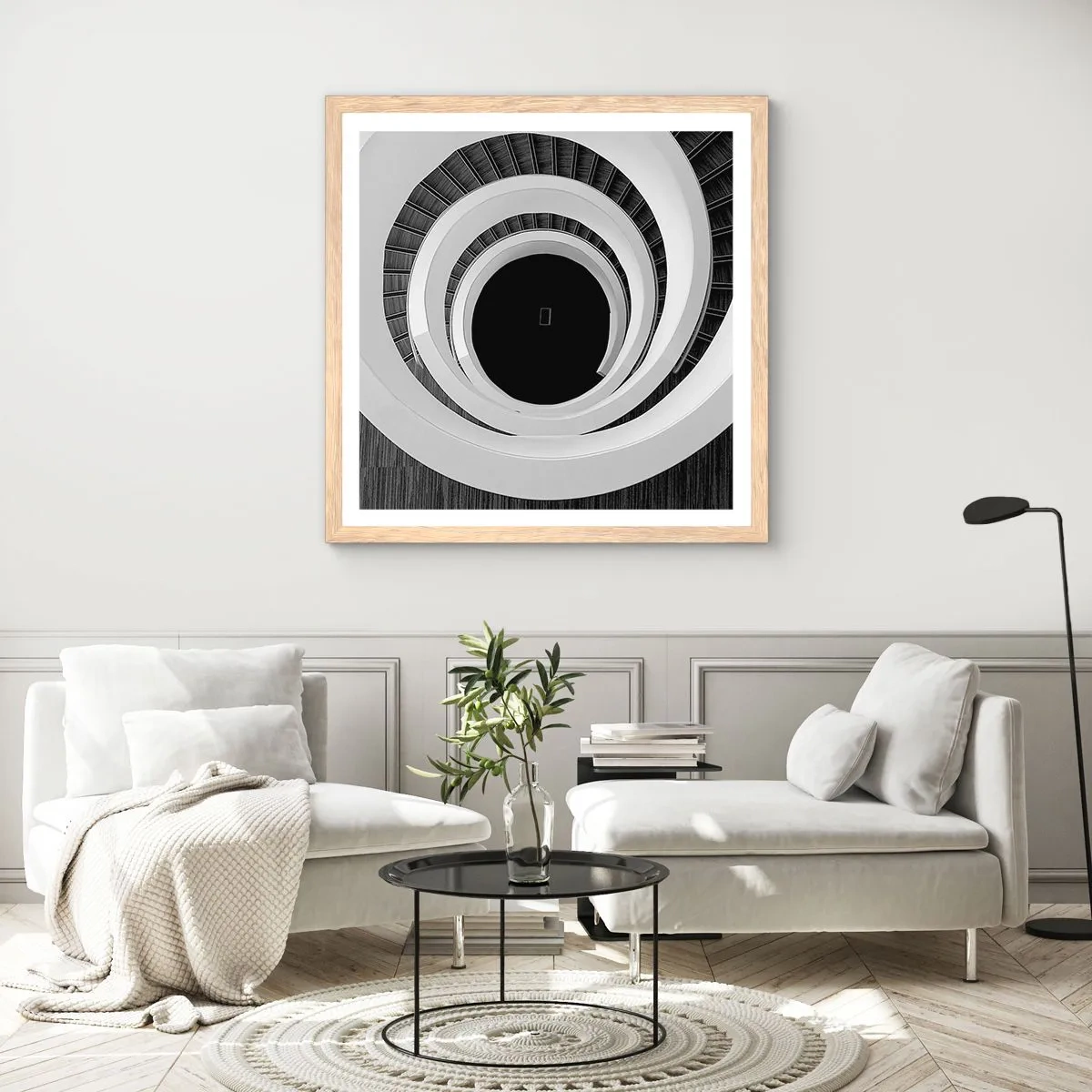 Affisch i ram av ljusek - Till sakens kärna - 50x50 cm