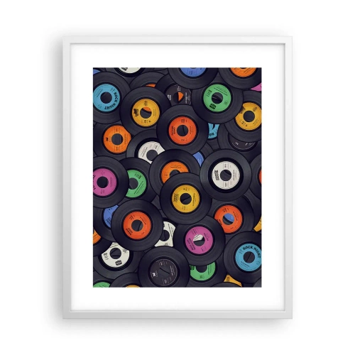 Affisch i vit ram - Klassikens färger - 40x50 cm