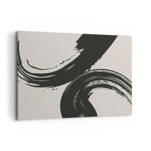Canvastavla - Bild på duk - Svepande och cirkulärt - 100x70 cm