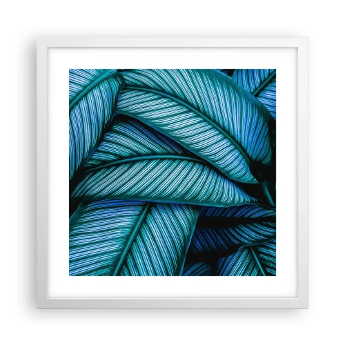 Affisch i vit ram - Livslinjer - 40x40 cm