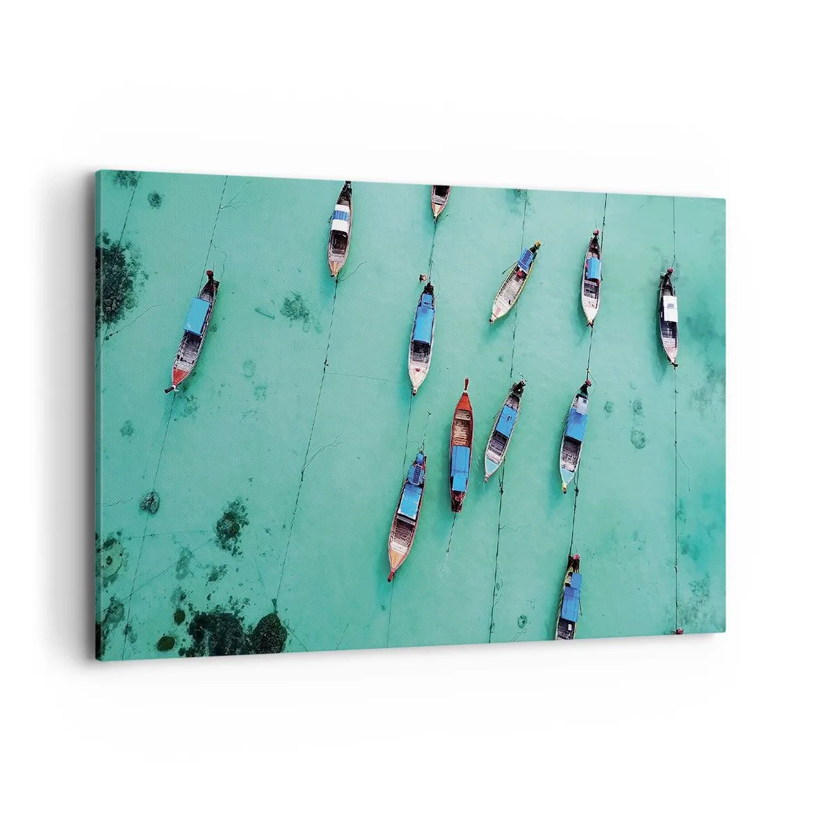 Canvastavla - Bild på duk - Under en glad väntan - 100x70 cm