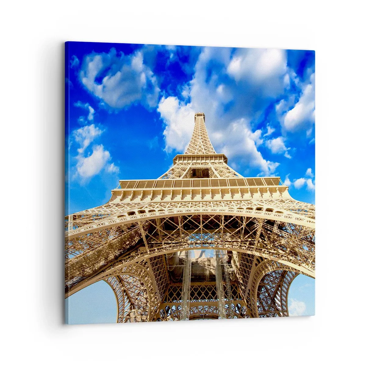 Canvastavla - Bild på duk - Nå himlen och molnen - 60x60 cm