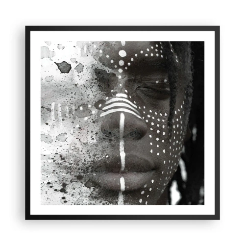 Affisch i svart ram - Upptäck den ursprungliga andan - 60x60 cm