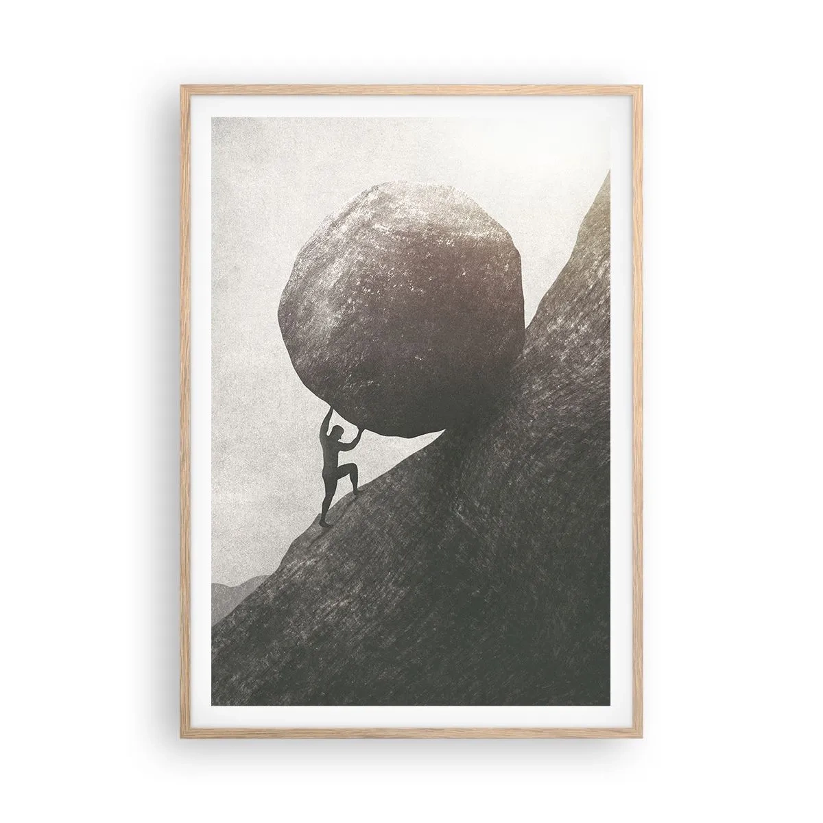 Affisch i ram av ljusek - Jag tror i strid mot hoppet - 70x100 cm