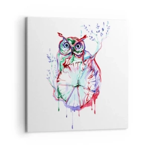 Canvastavla - Bild på duk - Klok ur naturen - 50x50 cm