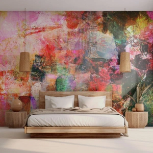 Fototapet Premium Sand - En resa genom det rosa - Abstraktion, Bit, Grafik - 450x315 cm