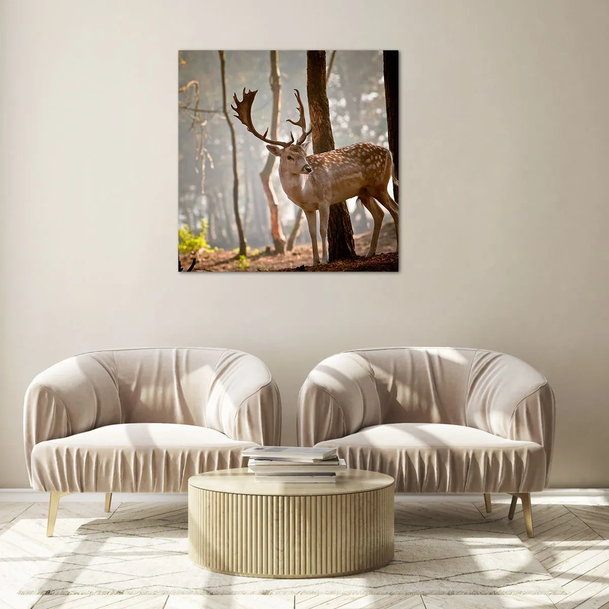 Glastavla - Bild på glas - Ungdomens ljus - 60x60 cm
