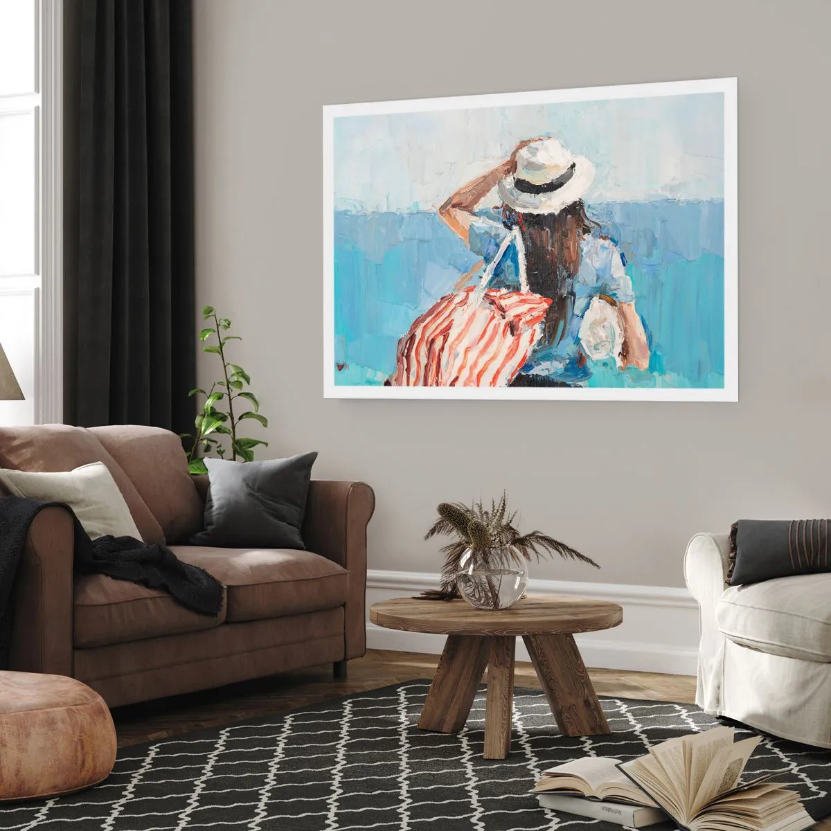 Affisch - Välkommen på semester - 100x70 cm