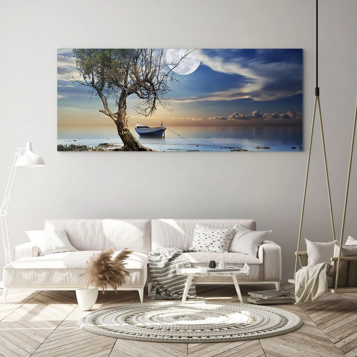 Glastavla - Bild på glas - Är det slut eller början? - 100x40 cm